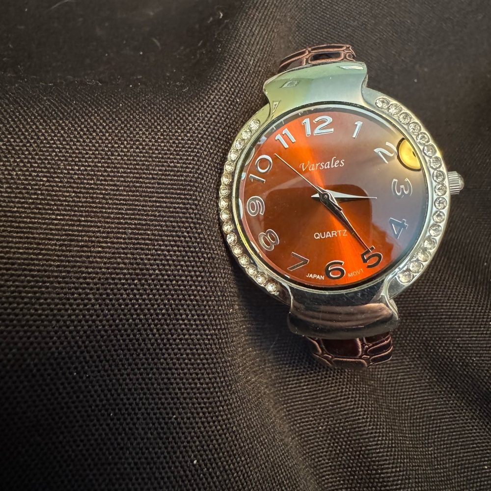 CLEARANCE Quartz Watch - Silver and Brown